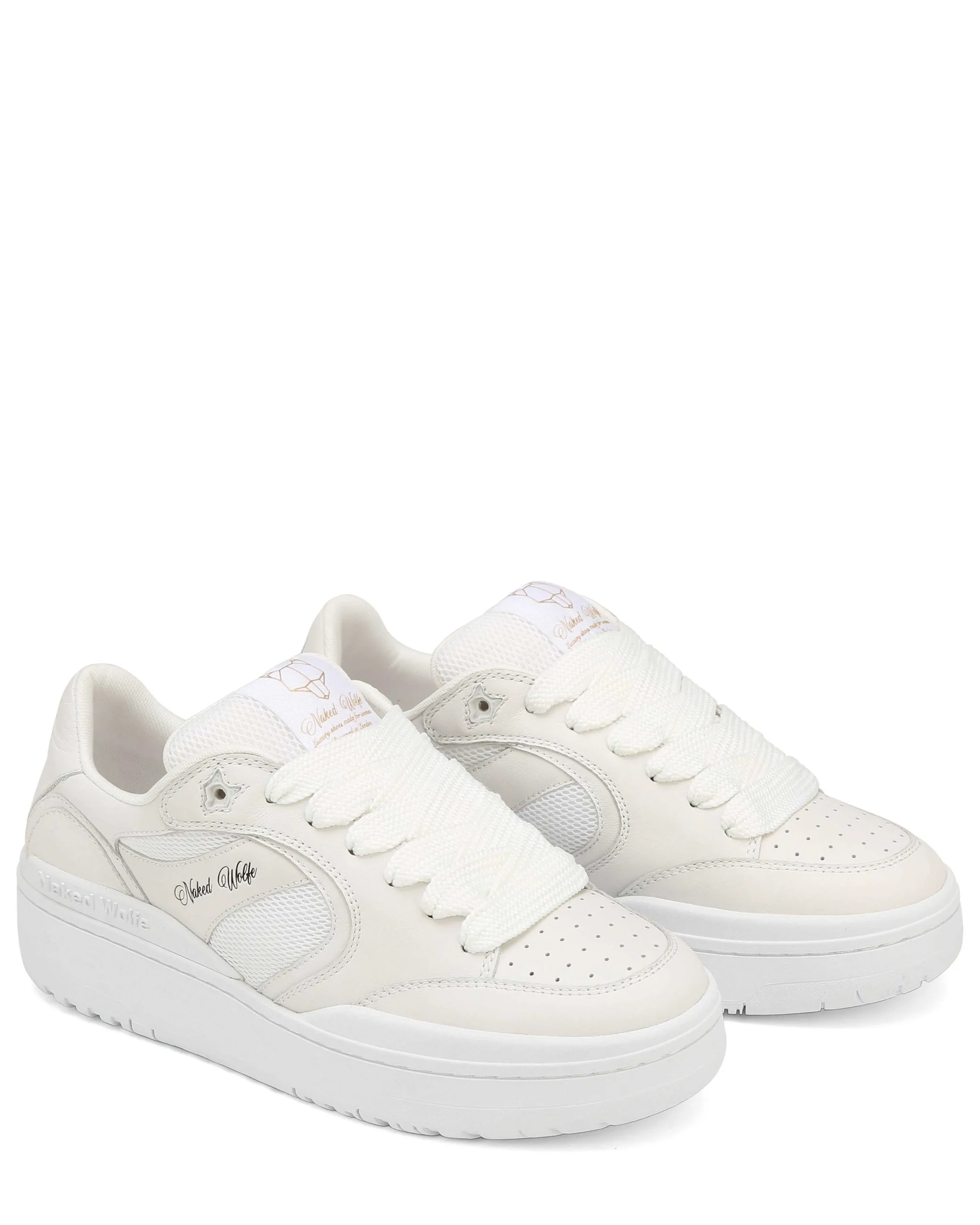 Ambition Cow Leather & Mesh White<Naked Wolfe Cheap