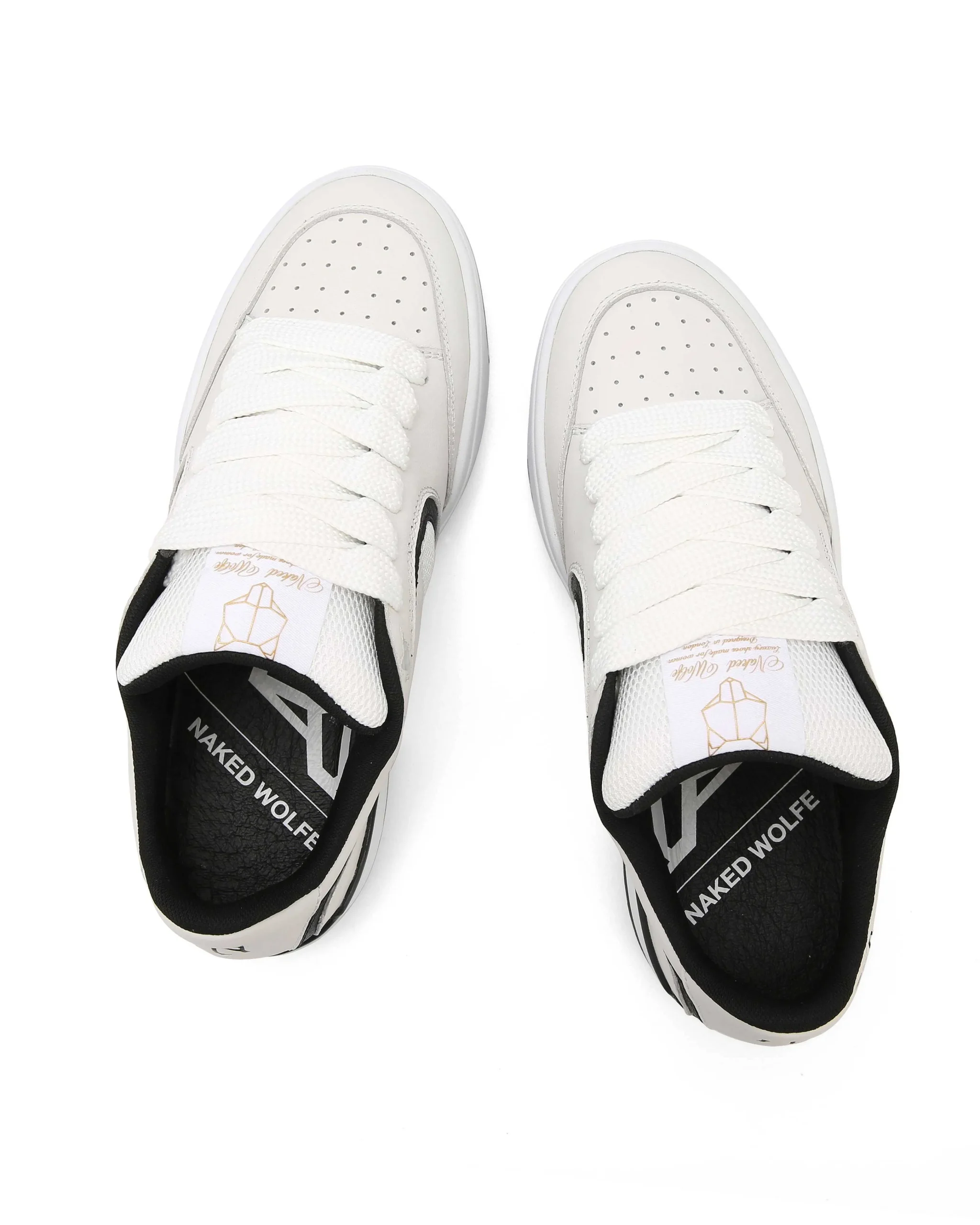 Ambition Cow Leather & Mesh White/Black<Naked Wolfe Flash Sale