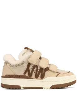 Atlanta Suede/Leather/Mesh Off White/Brown<Naked Wolfe Cheap