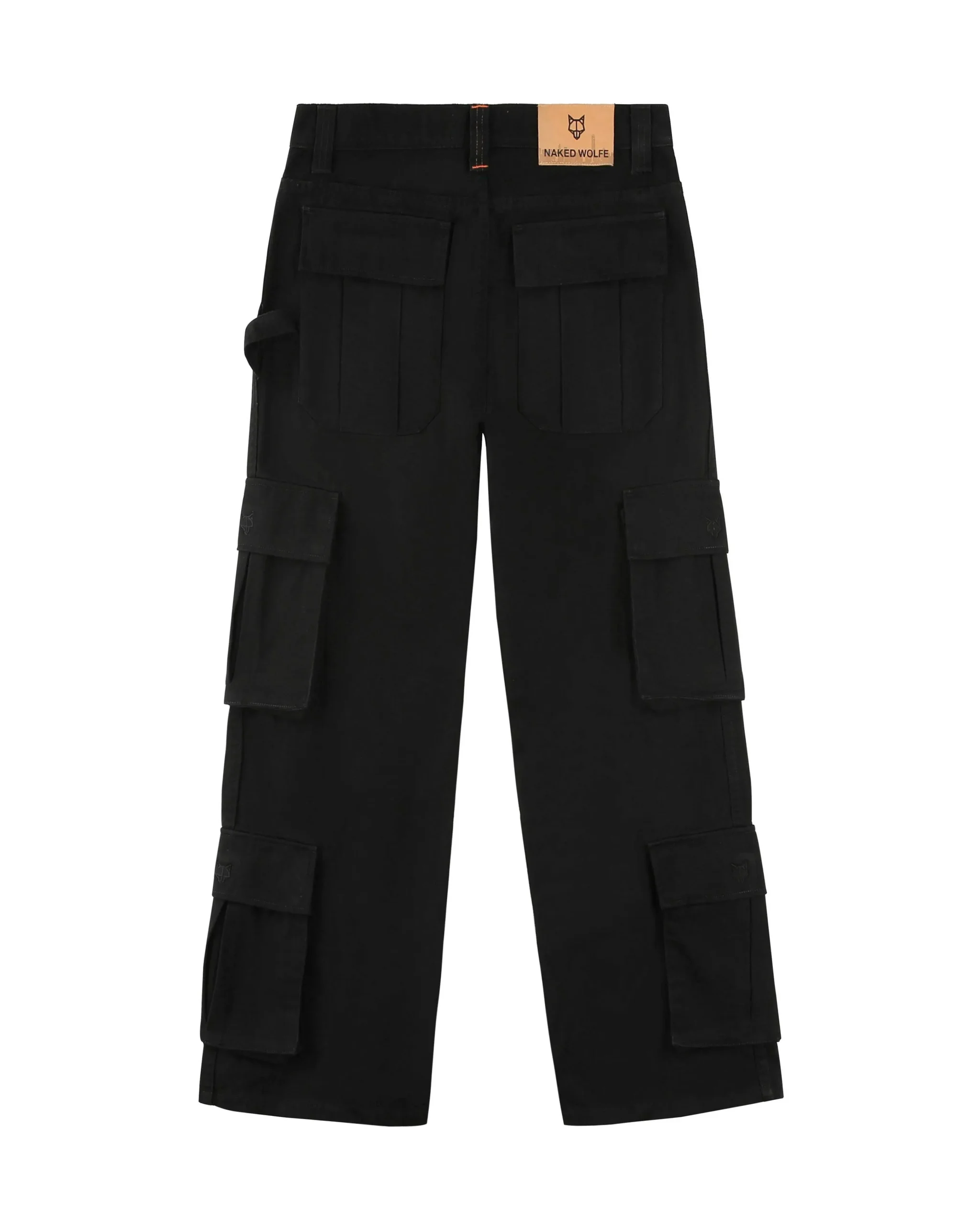 Baggy Pocket Cargo Pants Black<Naked Wolfe Store