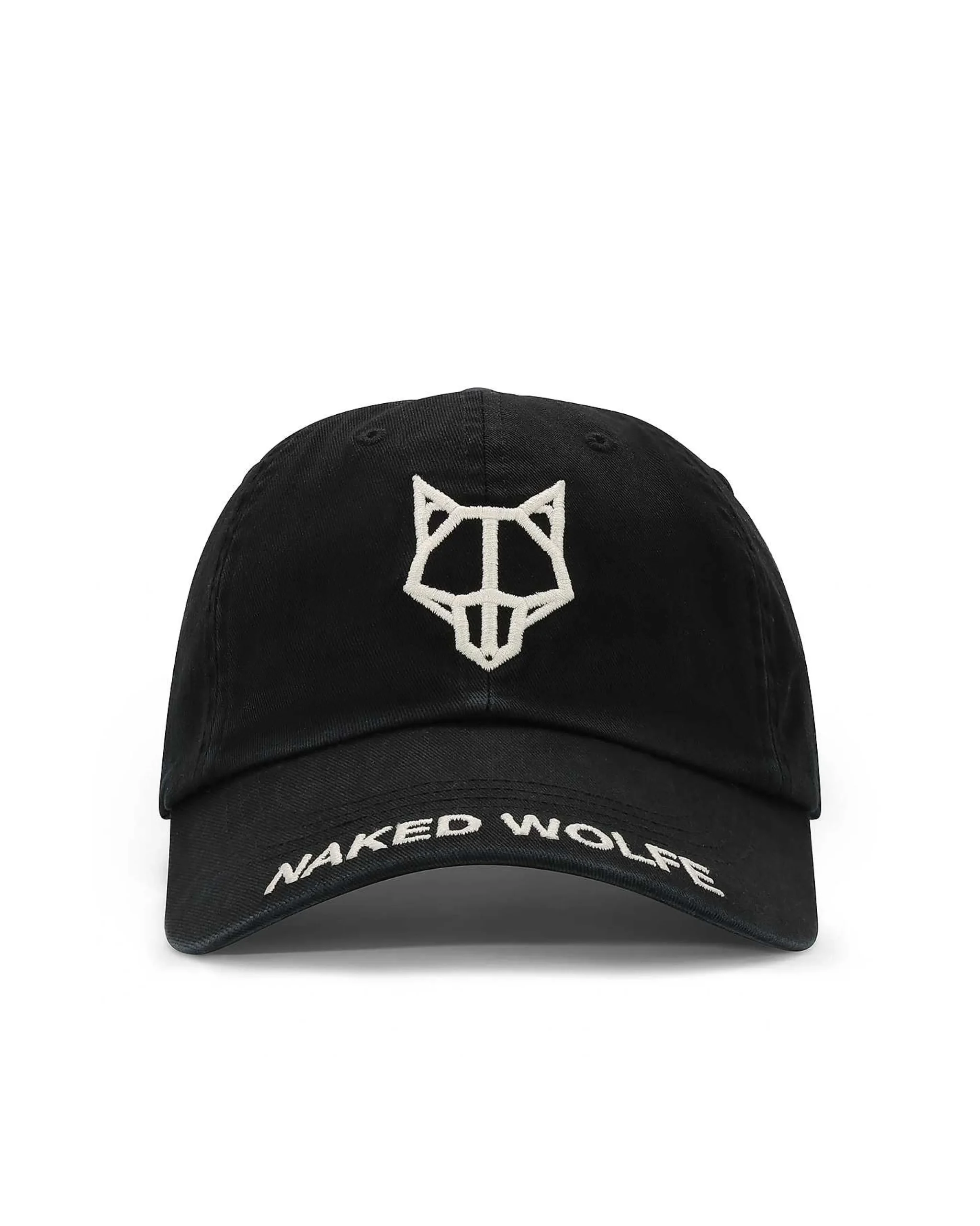 Baseball Cap Pure Black<Naked Wolfe Store