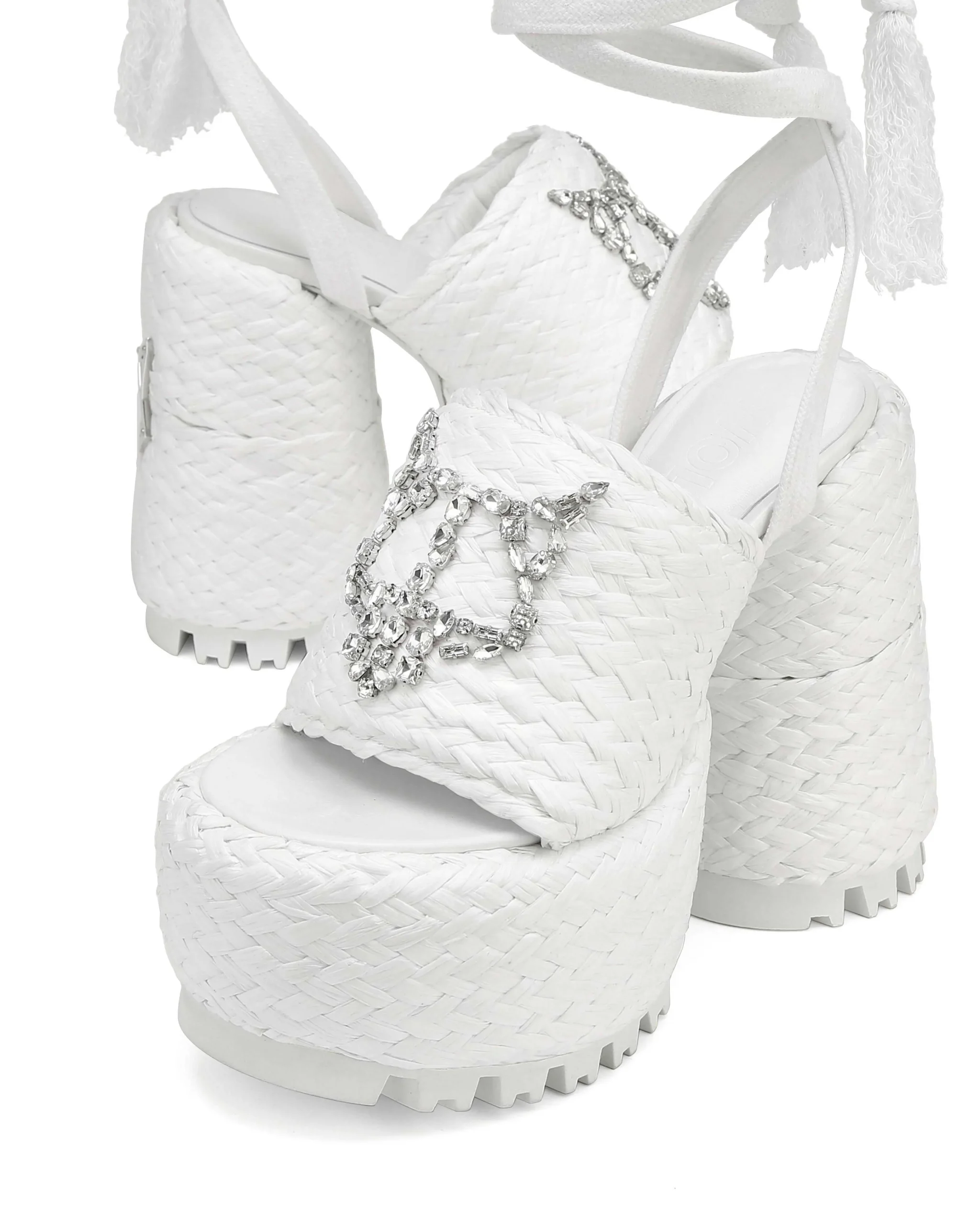 Beach Raffia White<Naked Wolfe Shop