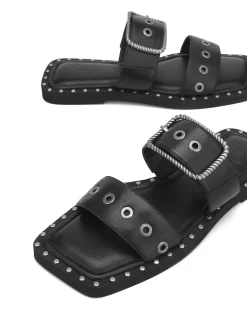 Daisy Black Leather<Naked Wolfe Discount