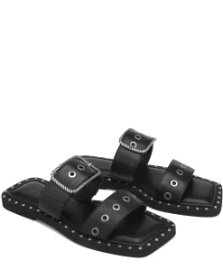 Daisy Black Leather<Naked Wolfe Discount