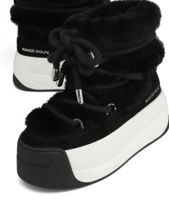 Darling Black Cow Suede<Naked Wolfe New