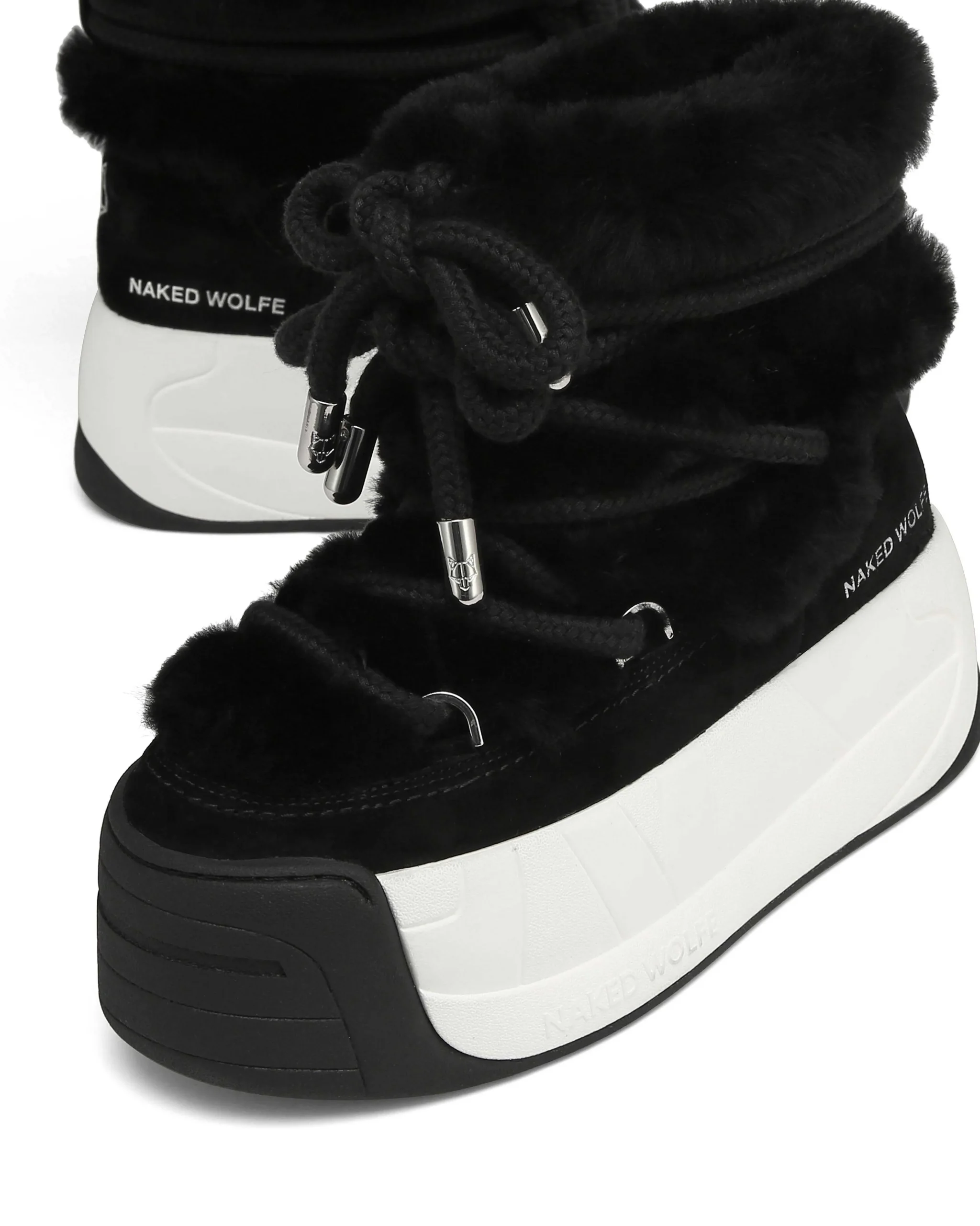 Darling Black Cow Suede<Naked Wolfe New