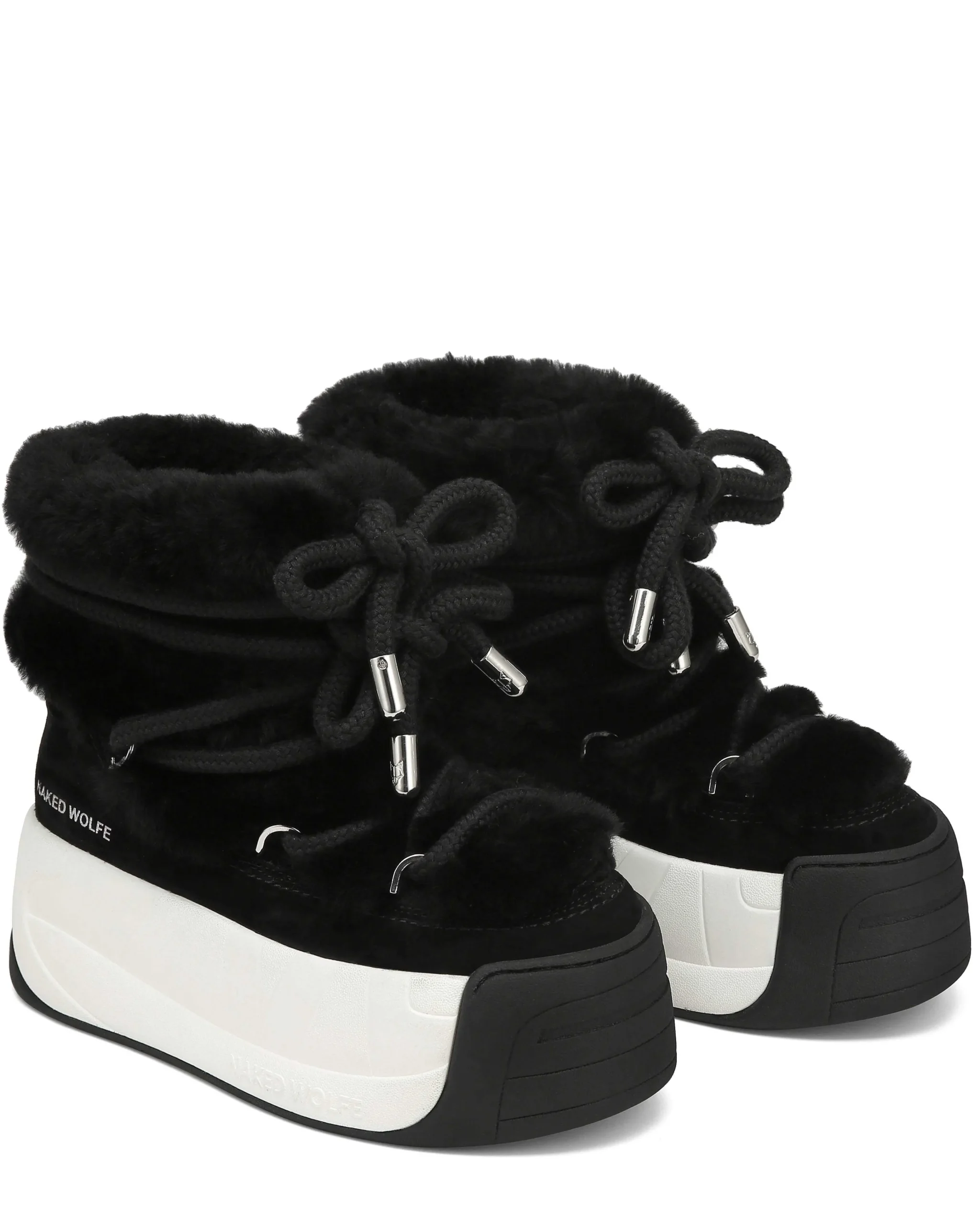 Darling Black Cow Suede<Naked Wolfe New
