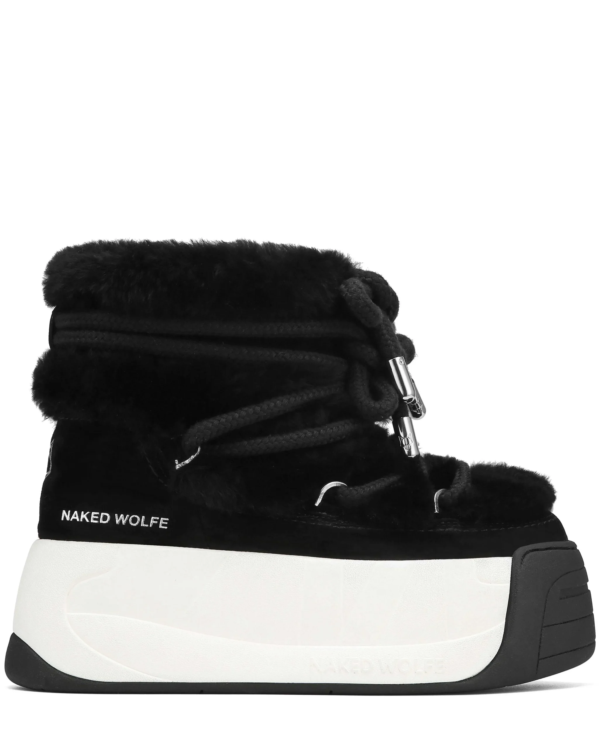 Darling Black Cow Suede<Naked Wolfe New
