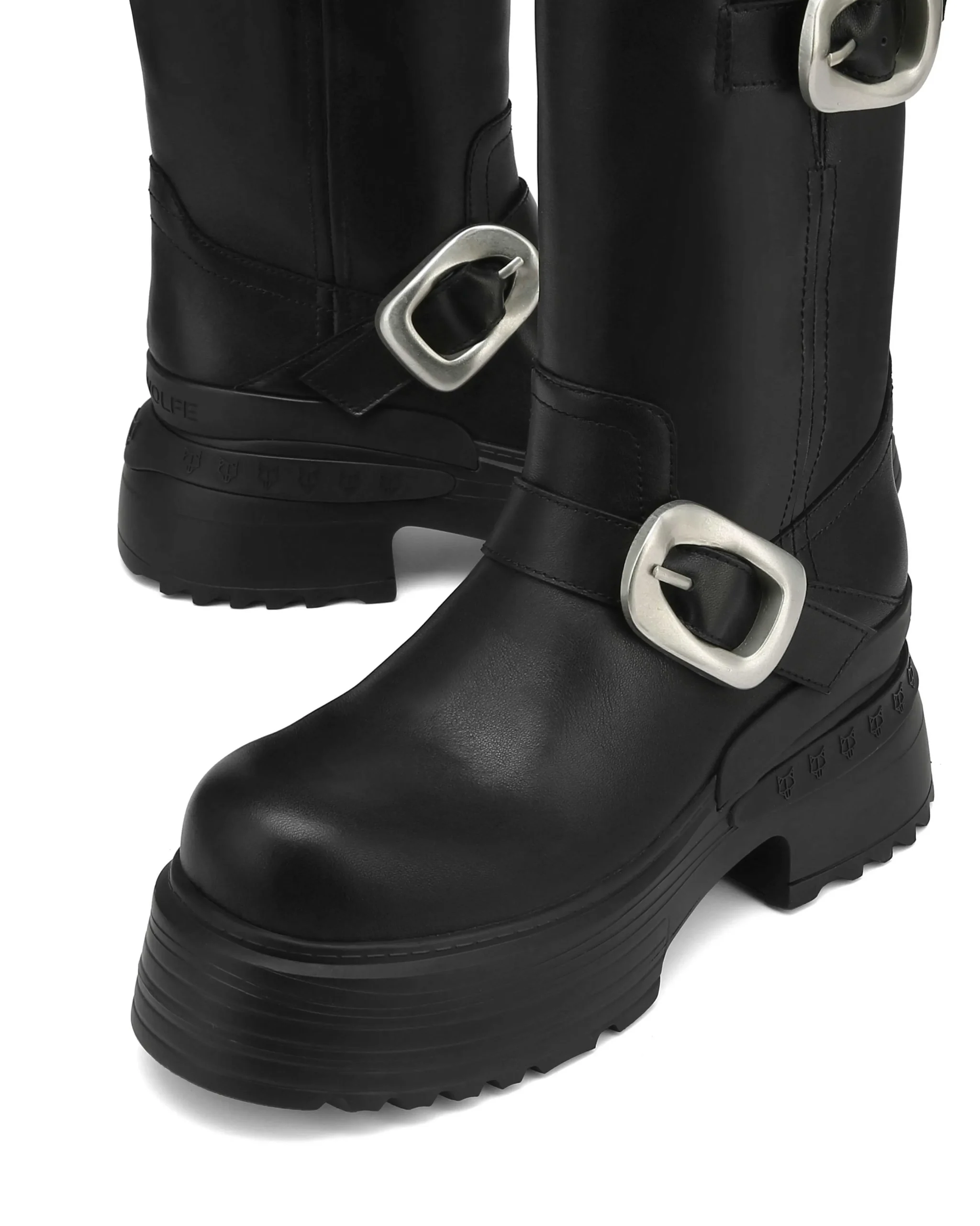 Earth Cow Leather Black<Naked Wolfe Cheap