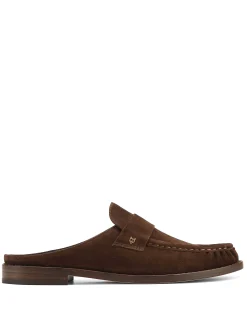 Gleam Kid Suede Brown<Naked Wolfe Fashion