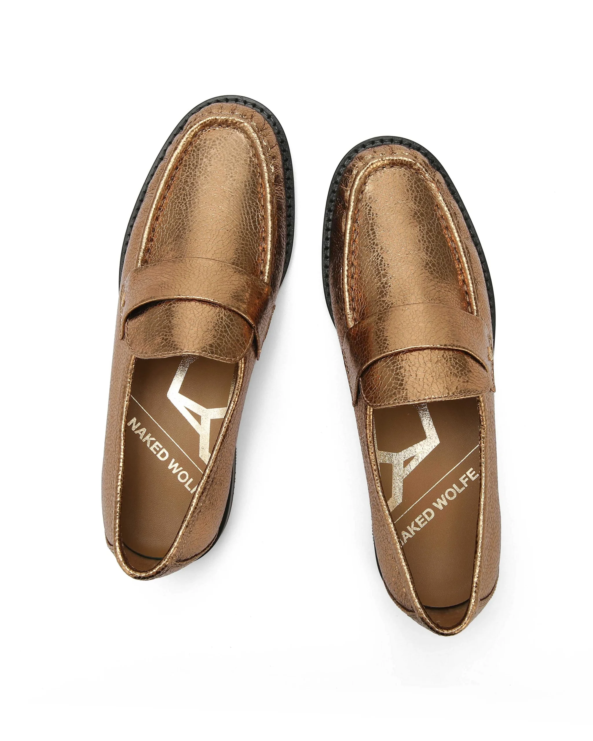 Goldie Foil Sheep Leather Gold<Naked Wolfe New