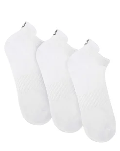 3 Pack Mens Egyptian Cotton Ankle Socks White<Naked Wolfe Hot