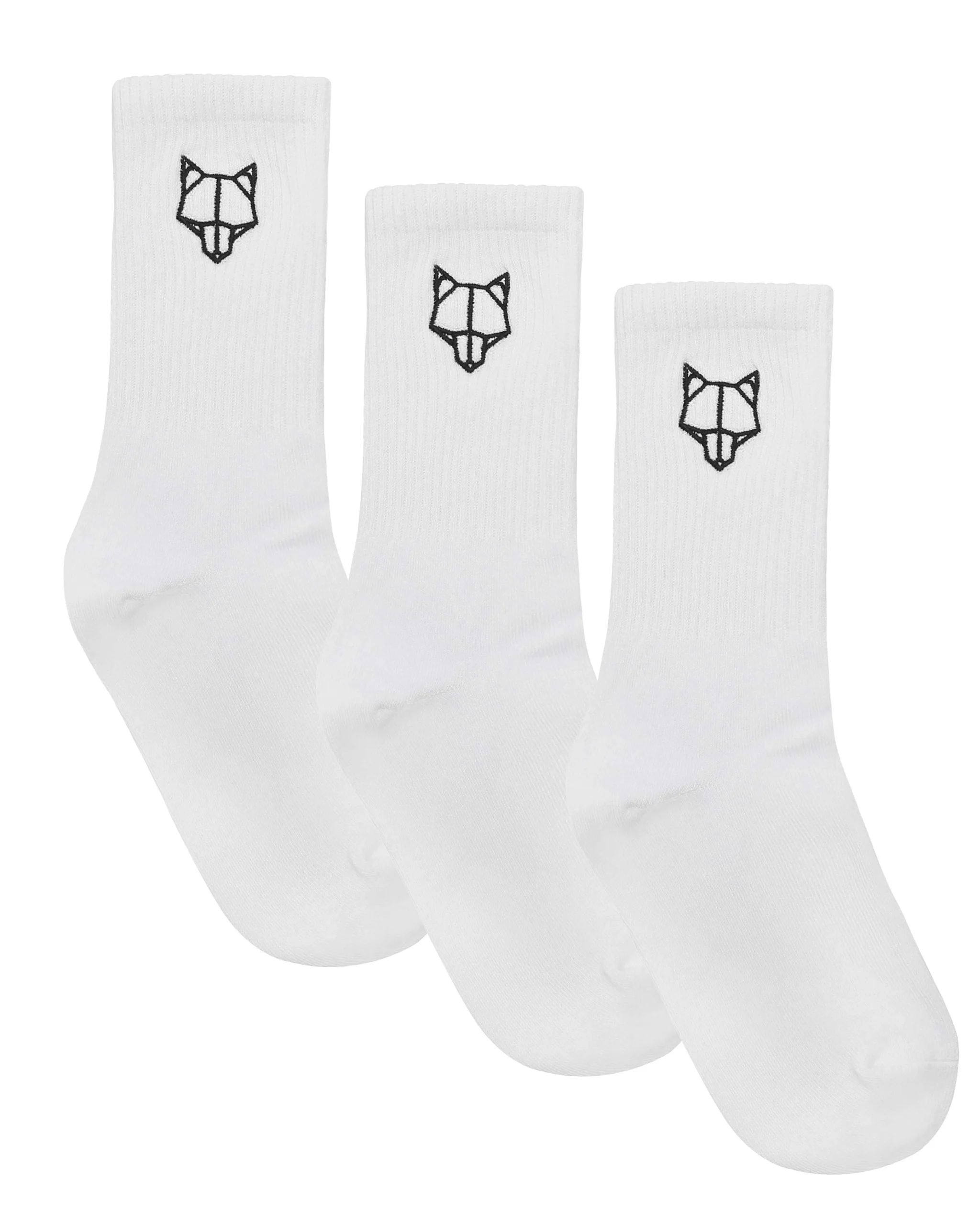 3 Pack Mens Egyptian Cotton Socks White<Naked Wolfe Store