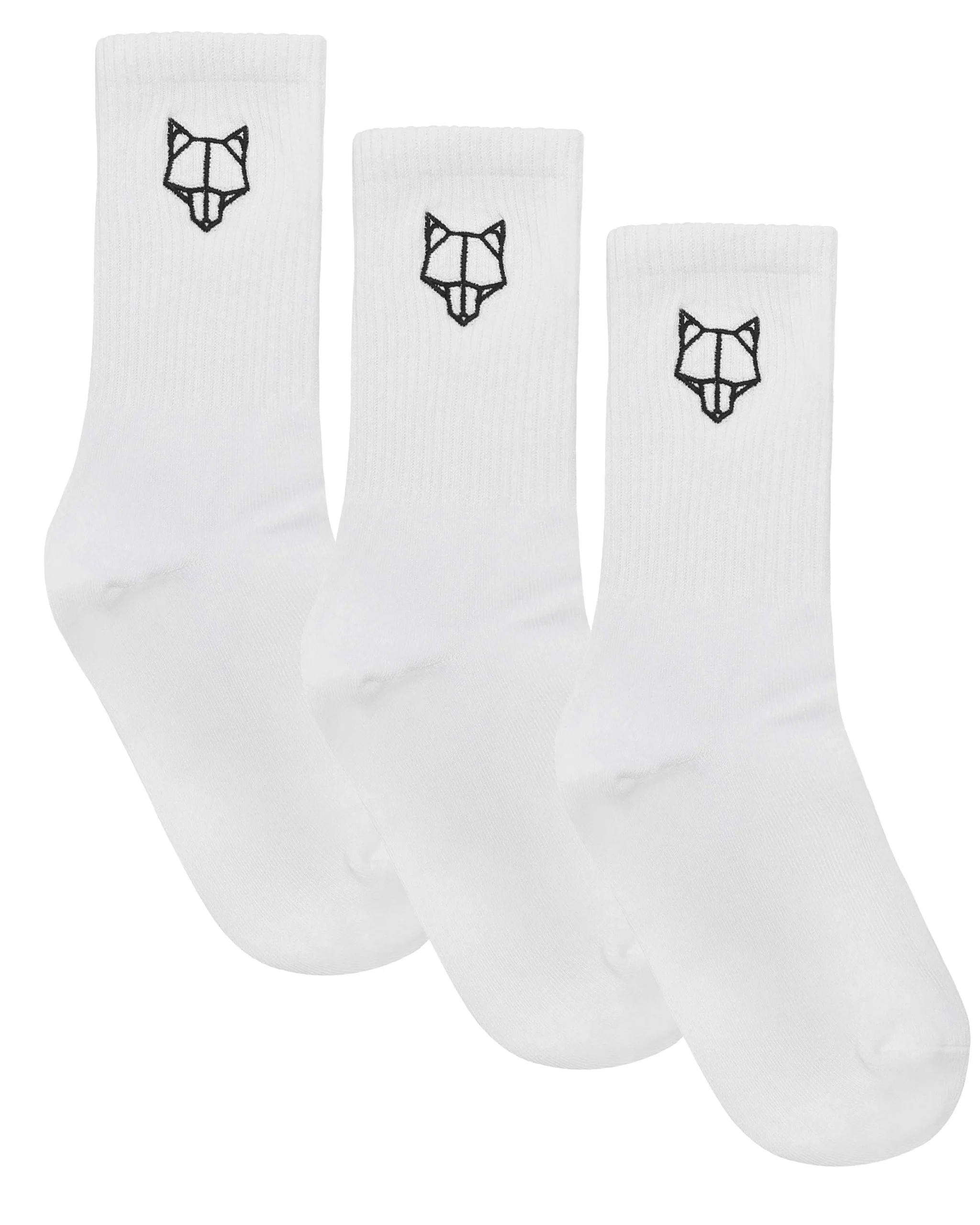 3 Pack Womens Egyptian Cotton Socks White<Naked Wolfe New