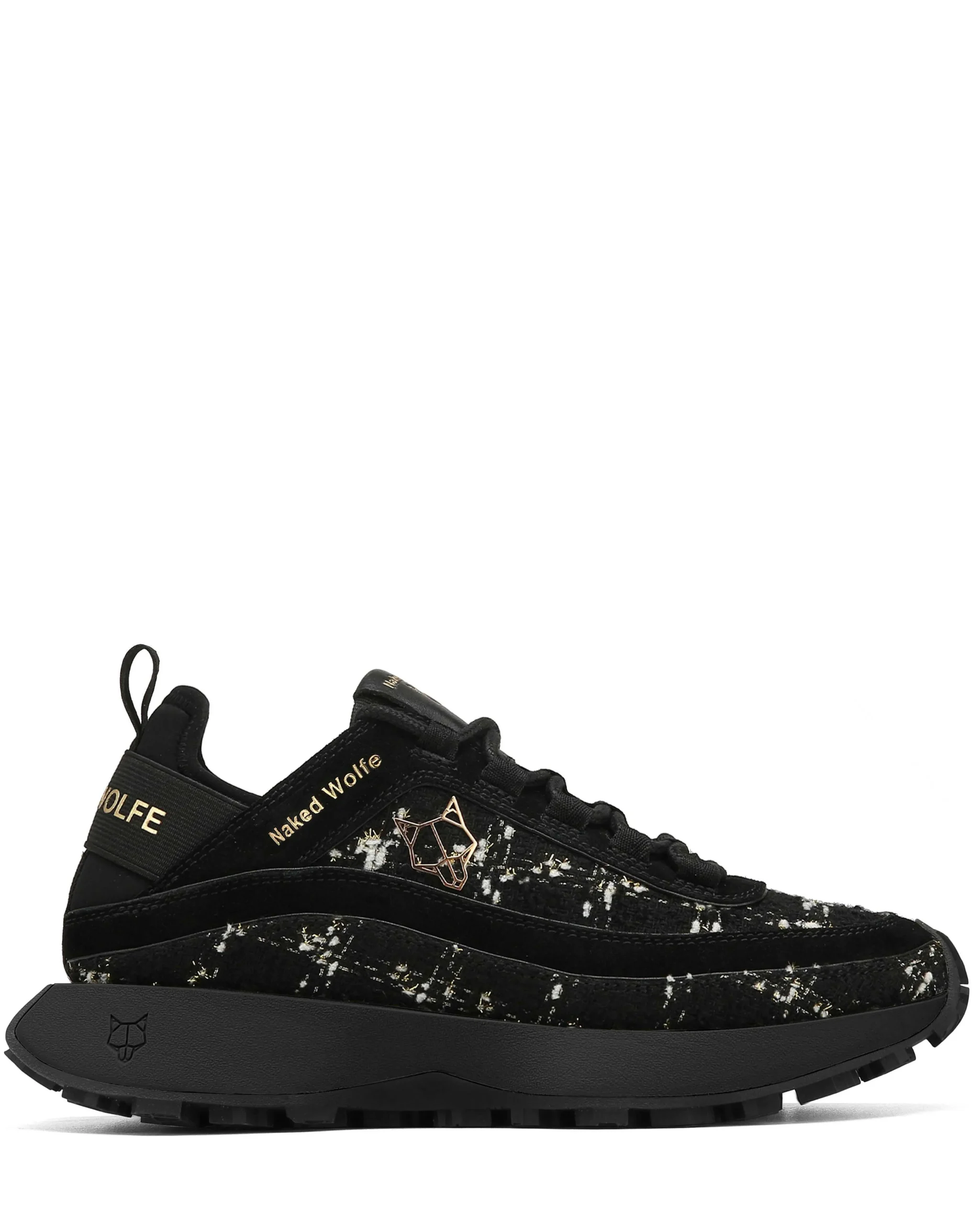 Petal Tweed & Suede Black<Naked Wolfe New
