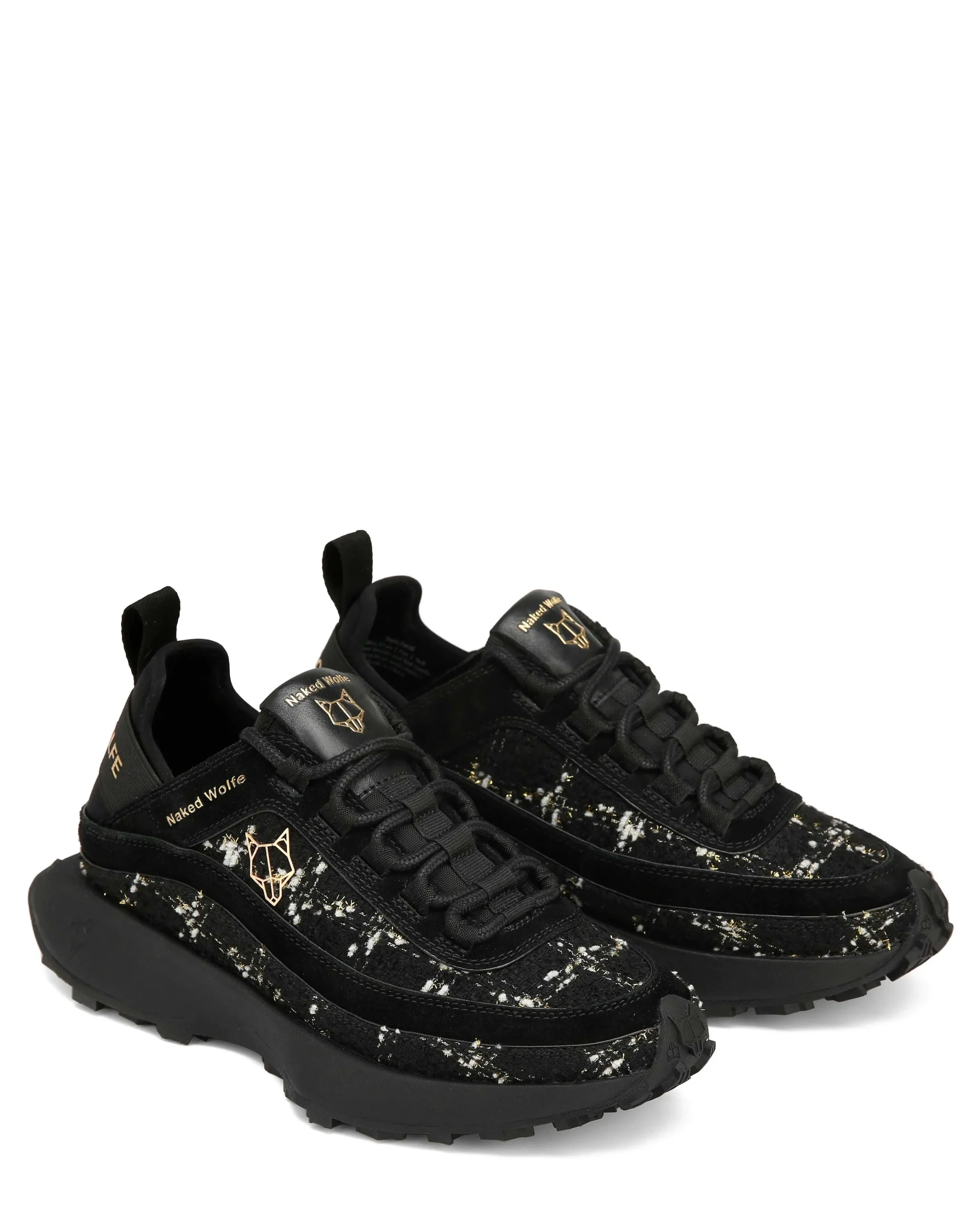 Petal Tweed & Suede Black<Naked Wolfe New