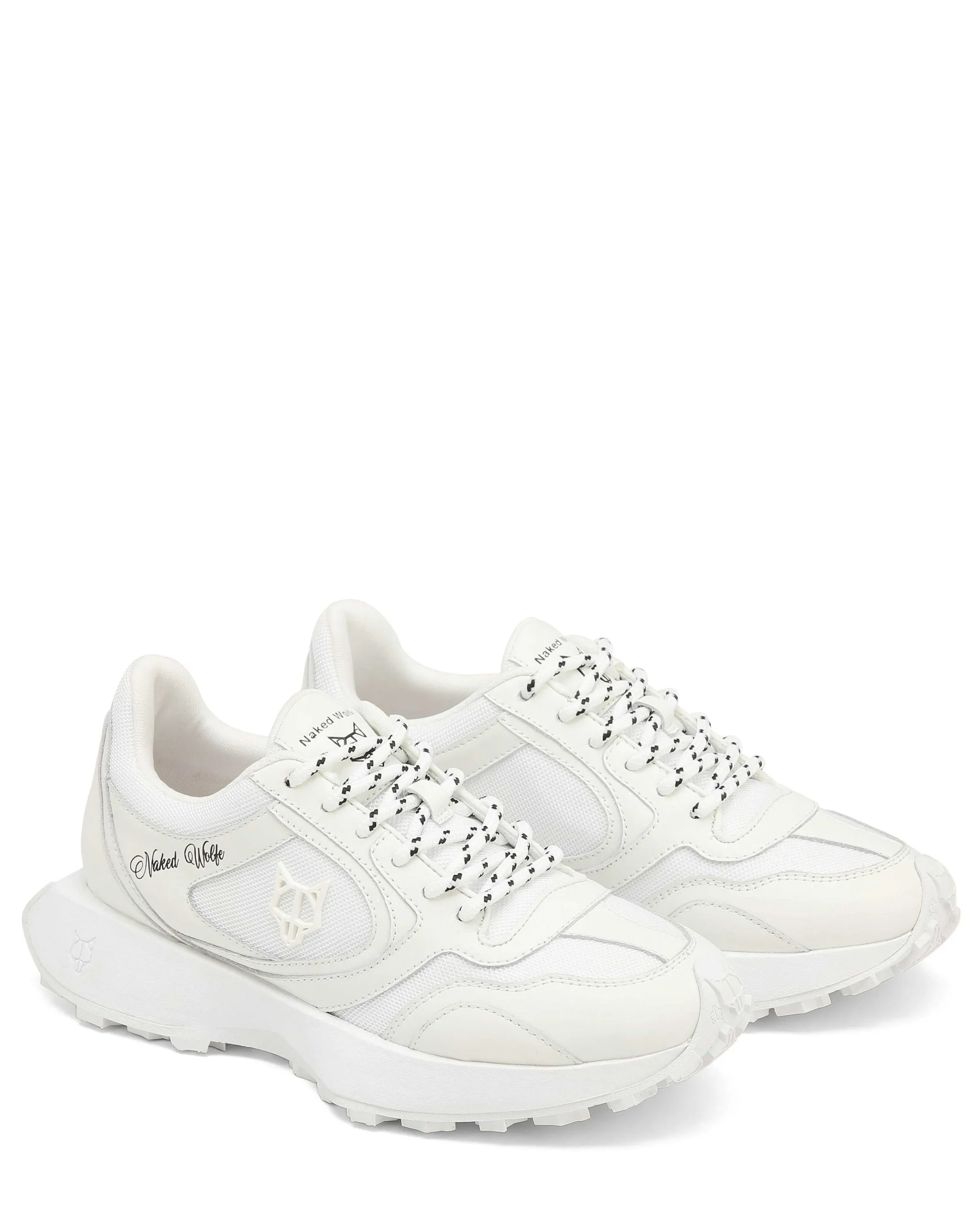 Season White Mesh And Leather Combo<Naked Wolfe Sale