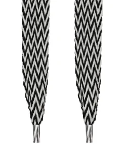 Slide Laces Zig Zag Black/White<Naked Wolfe Discount