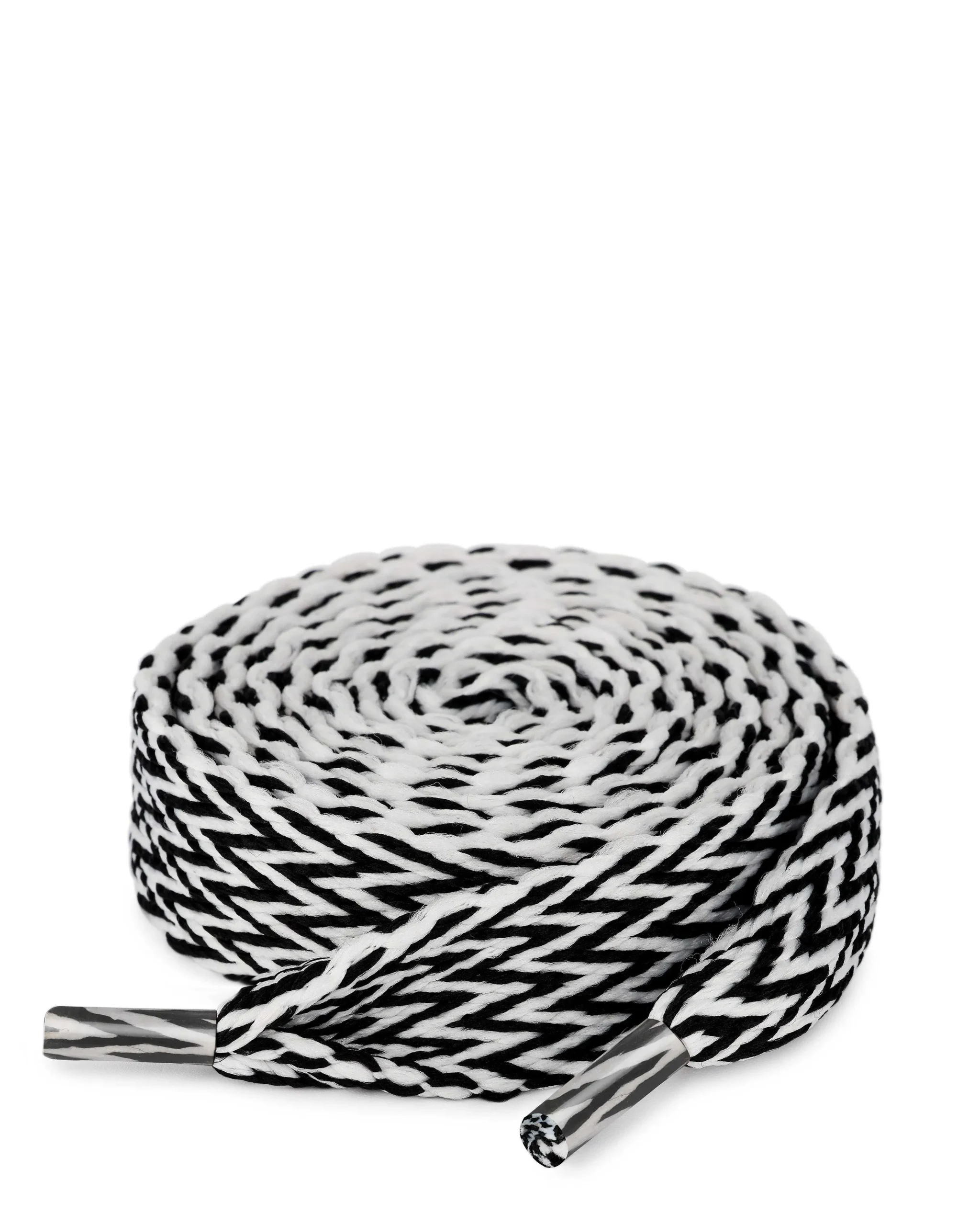 Slider Laces Zig Zag Black/White<Naked Wolfe Outlet