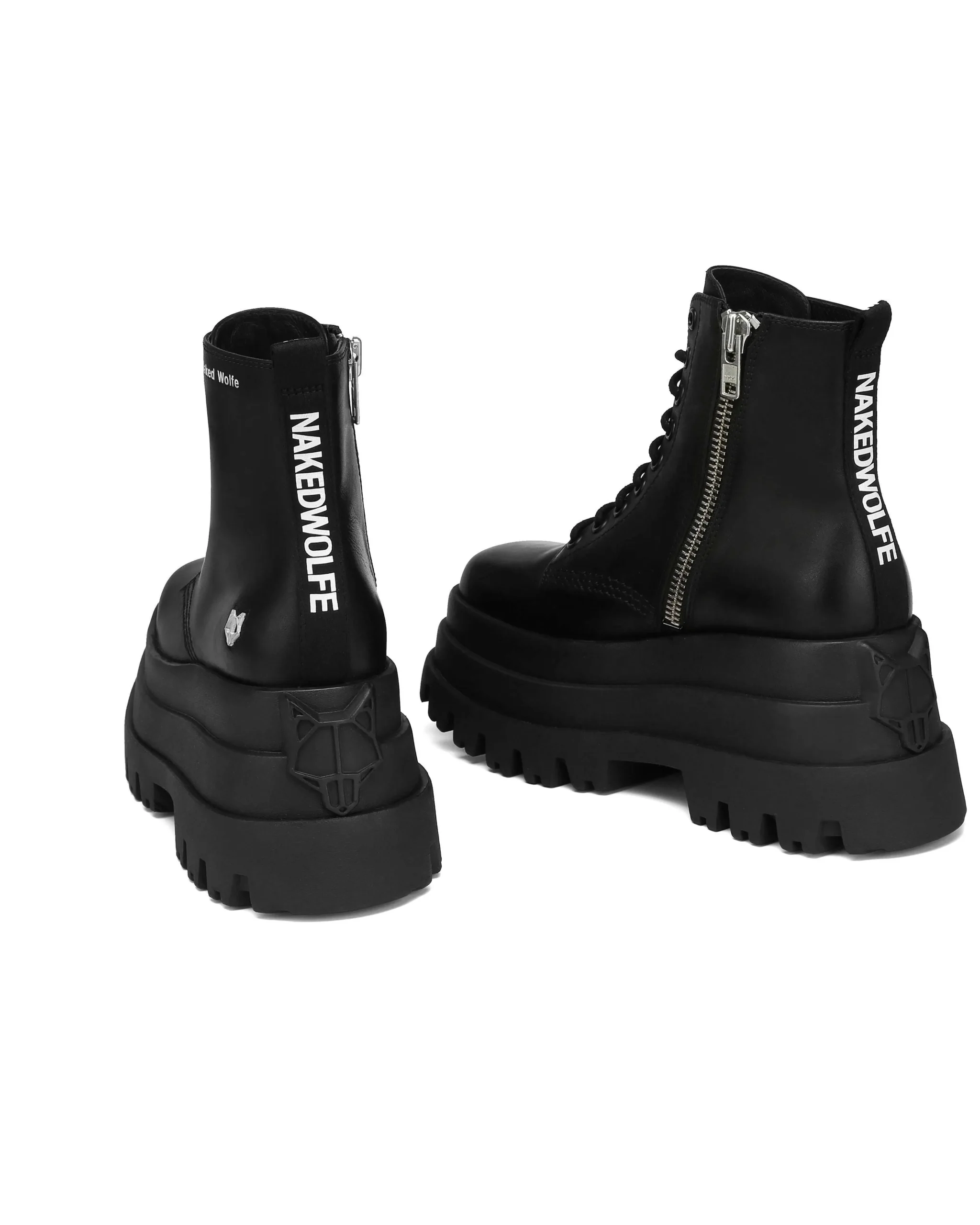 Sloane Black Leather<Naked Wolfe Cheap