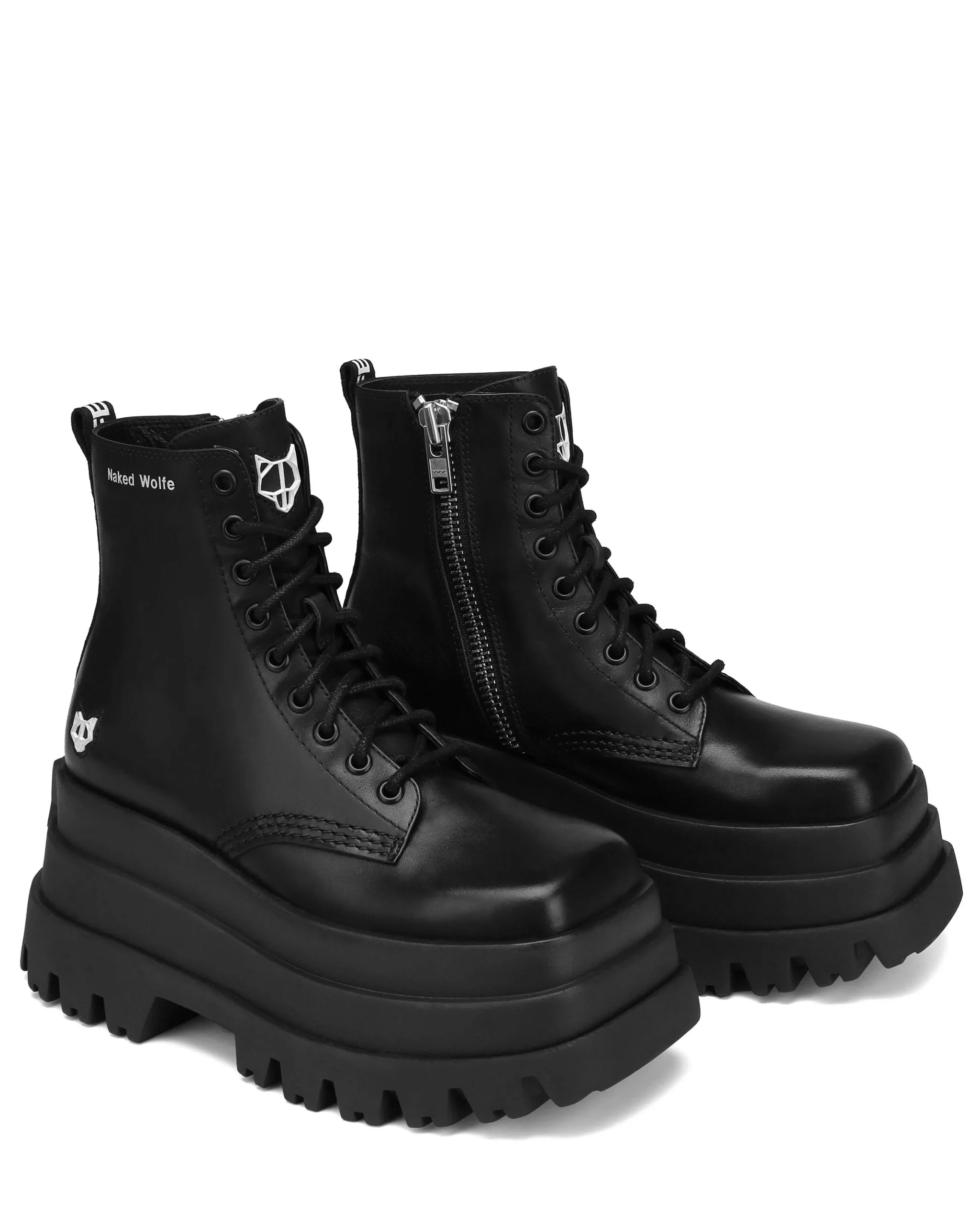 Sloane Black Leather<Naked Wolfe Cheap