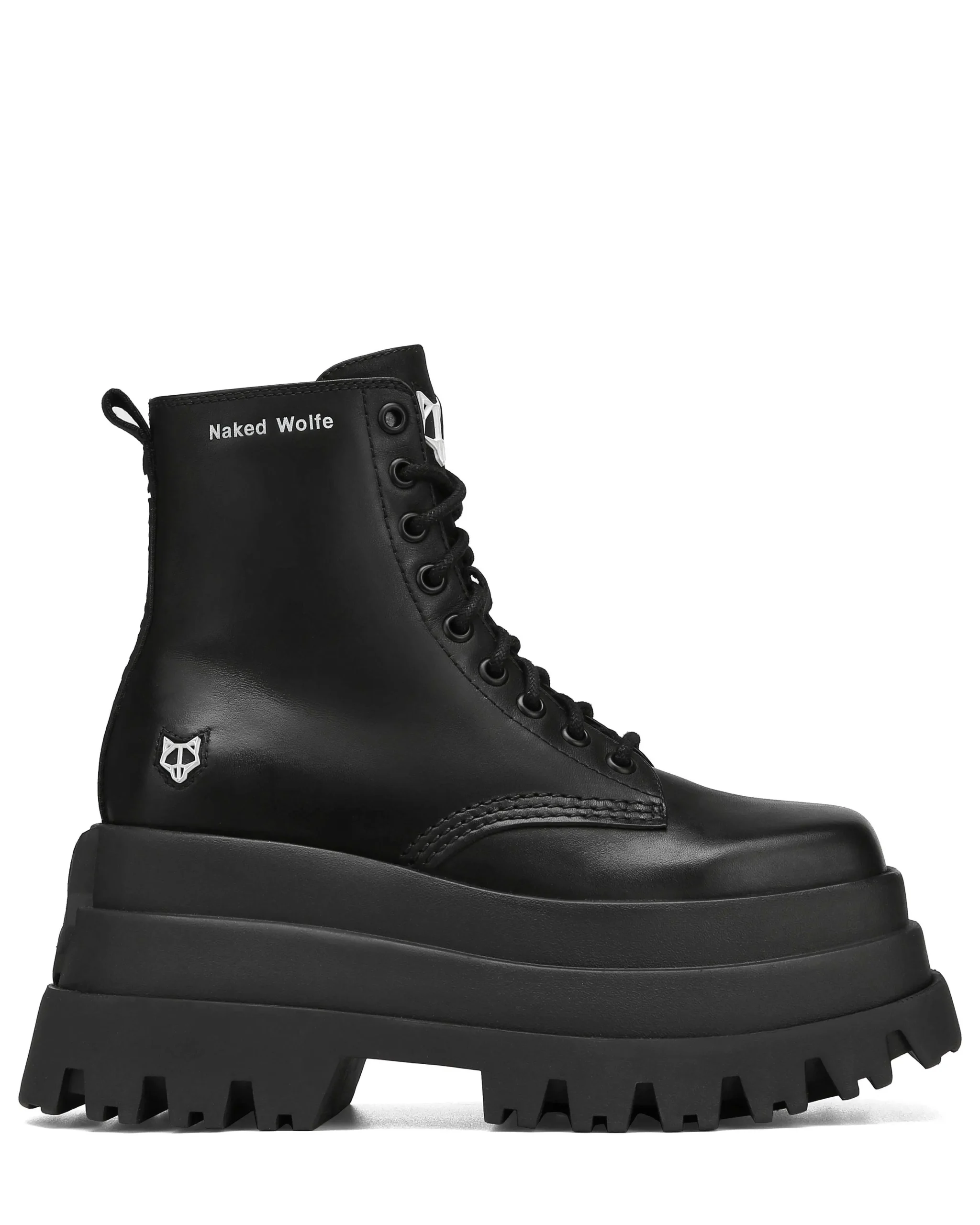 Sloane Black Leather<Naked Wolfe Cheap