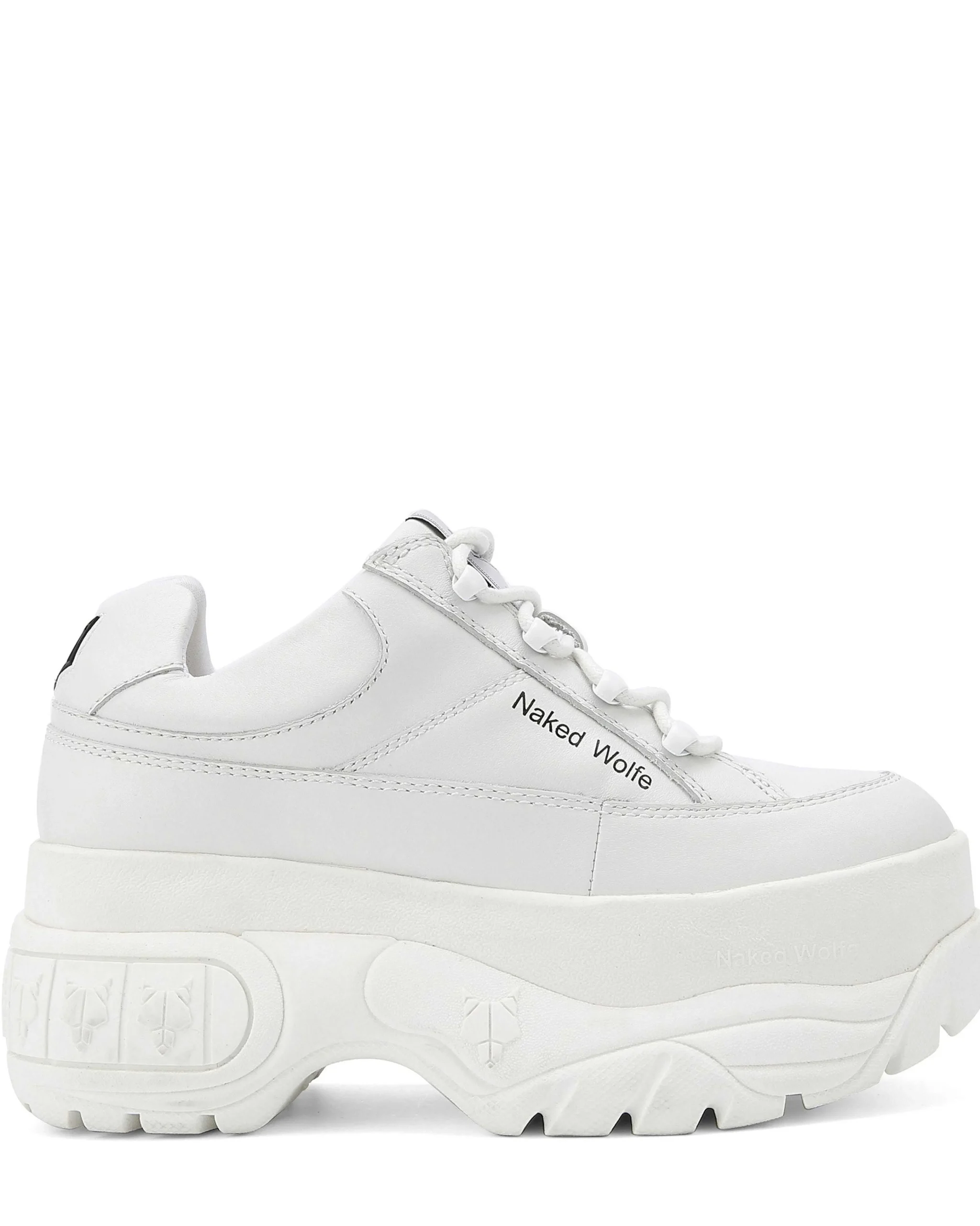 Sporty White Leather<Naked Wolfe Hot