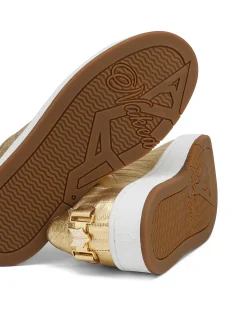 Suri Eel Print Leather Gold<Naked Wolfe Cheap