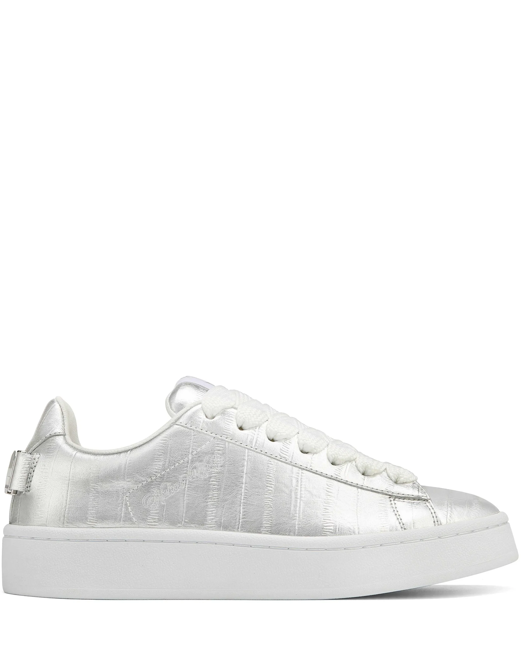 Suri Eel Print Leather Silver<Naked Wolfe Hot