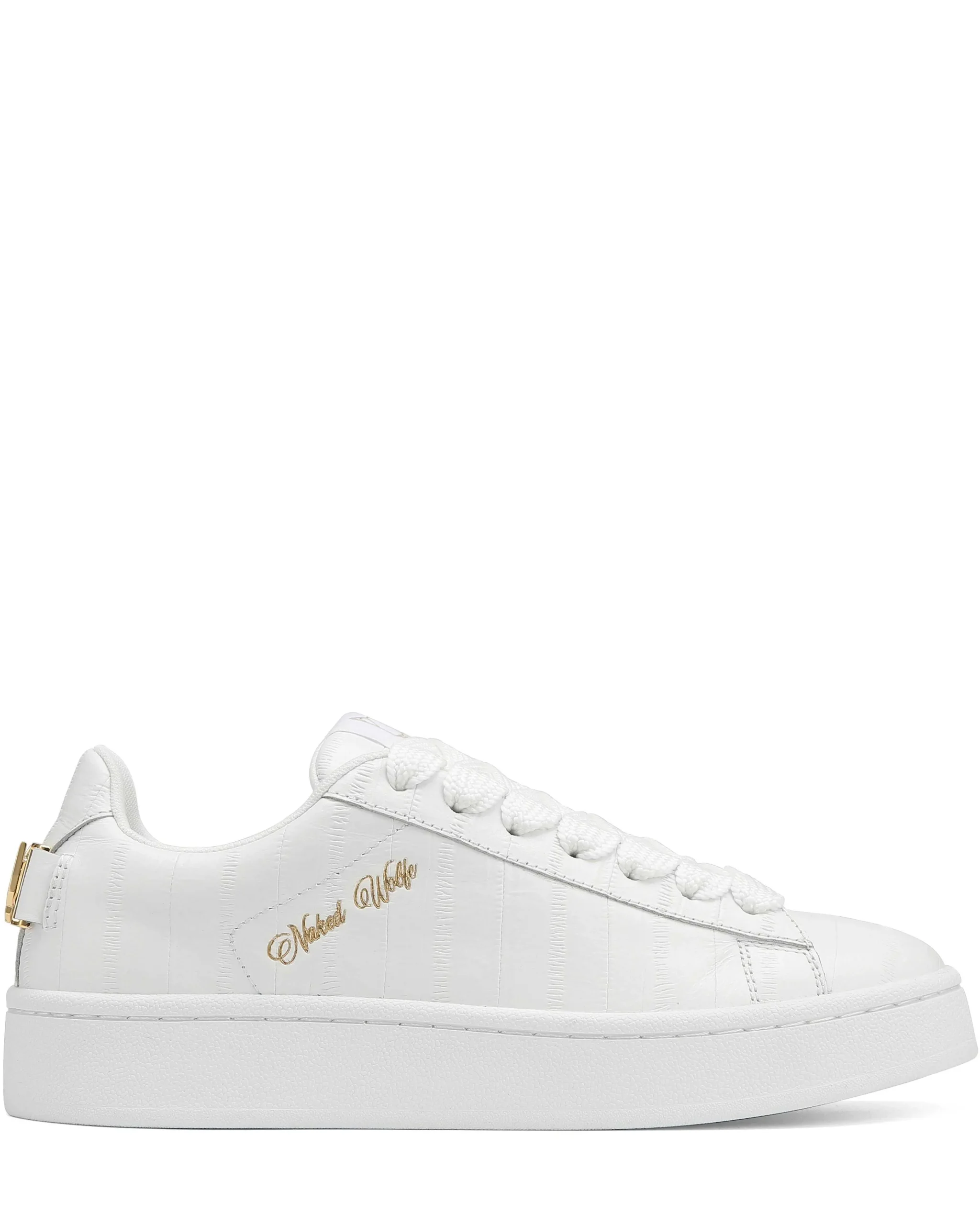 Suri Eel Print Leather White<Naked Wolfe Fashion