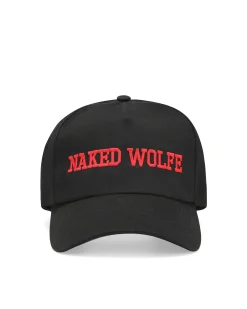 Varsity Unconstructed Cap Black/Red<Naked Wolfe Cheap