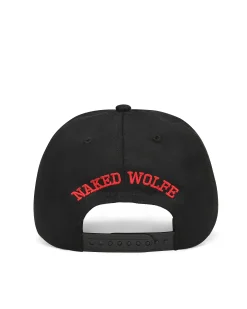 Varsity Unconstructed Cap Black/Red<Naked Wolfe Cheap