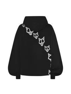 Viola Oversized Hoodie Black<Naked Wolfe Shop